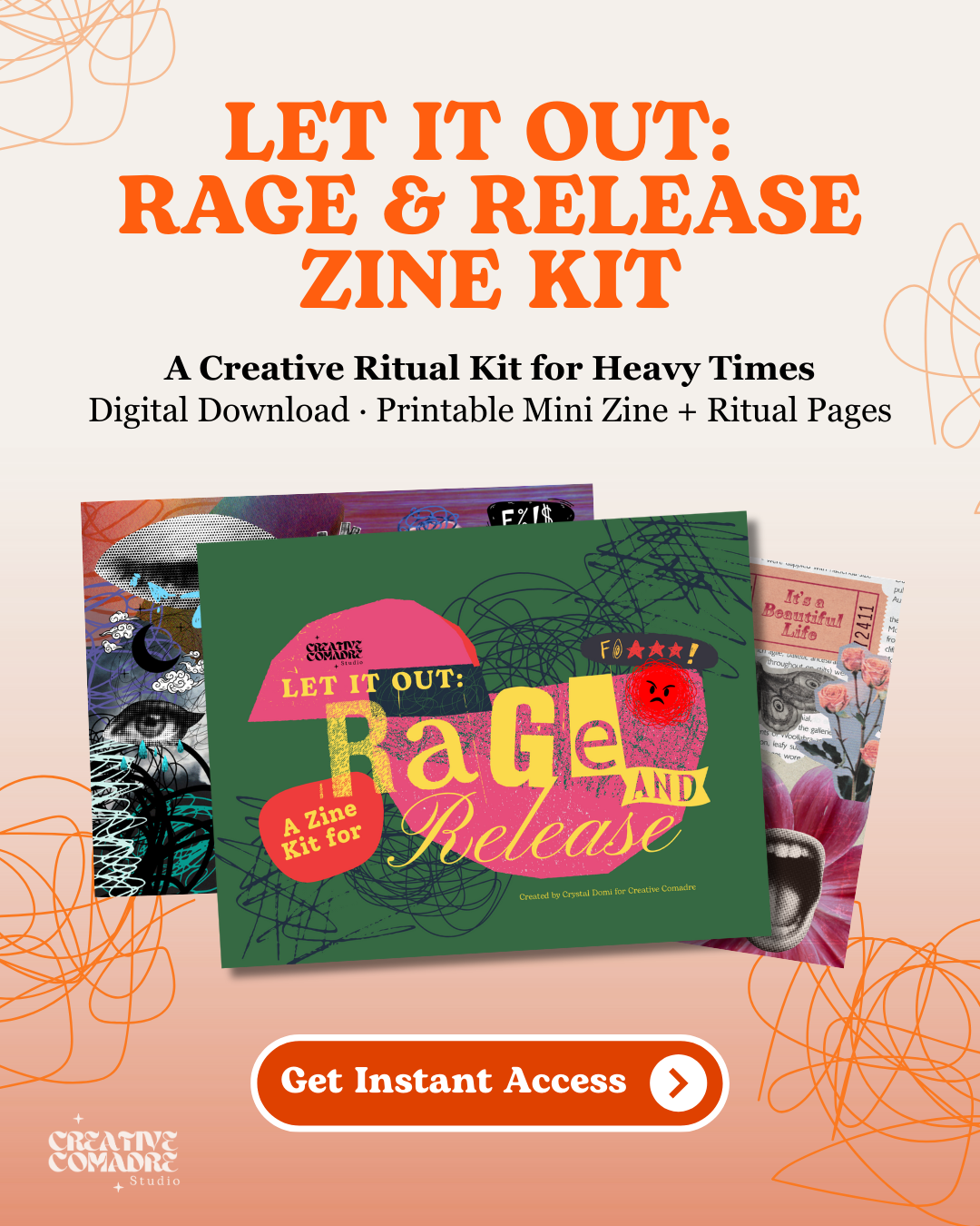 ✸ Rage & Release Zine Kit ✸
